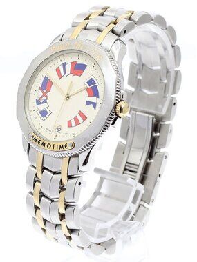 CORUM Admiral's Cup Memotime Date beige Dial Quartz Men's Watch_904397